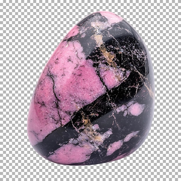 Pietra preziosa polishedonite isolata su sfondo trasparente
