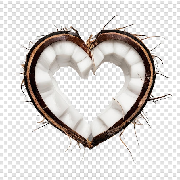 PSD una pieza de madera en forma de corazón con un corazón en el medio