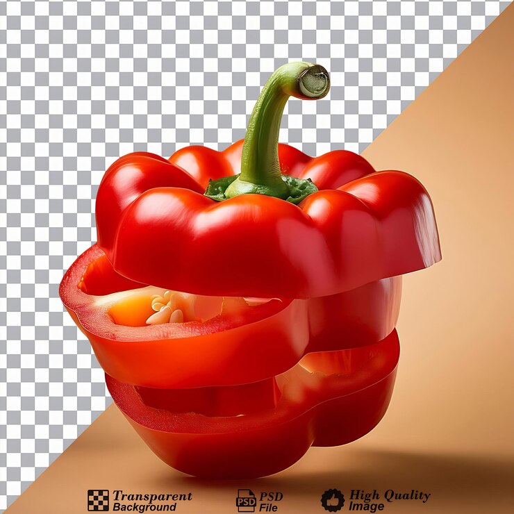 PSD pieza de pimienta obra de arte aislada