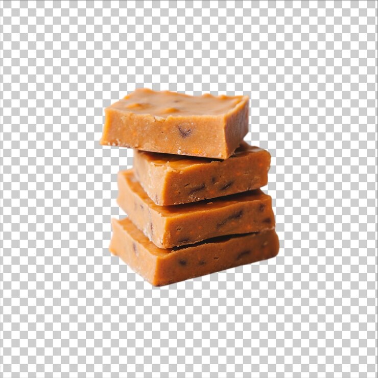 PSD piezas de chocolate con leche blanco y marrón aisladas sobre un fondo blanco