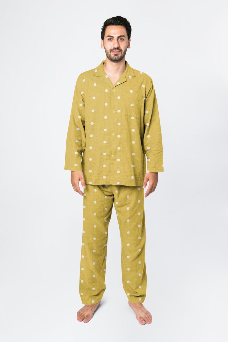 PSD pijama para hombres modelo de ropa de dormir psd
