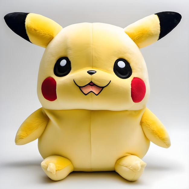 PSD pikachu en peluche sur un fond transparent psd