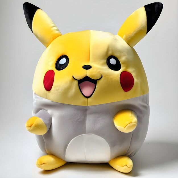 PSD pikachu en peluche sur un fond transparent psd