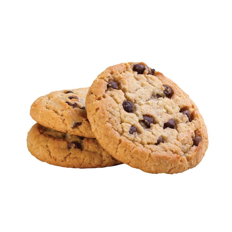 PSD una pila de deliciosas galletas de chocolate sobre un fondo blanco