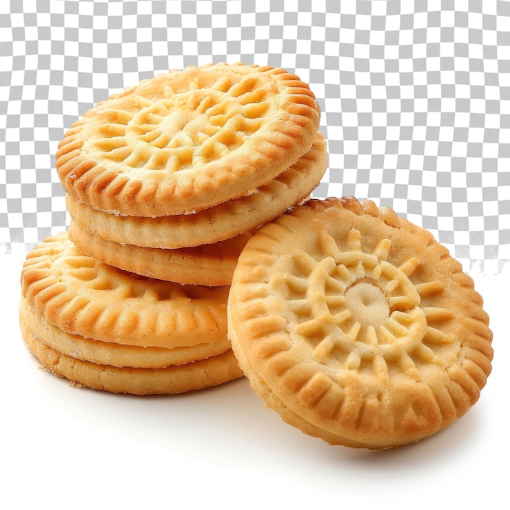 PSD una pila de galletas con las palabras la palabra en la parte inferior