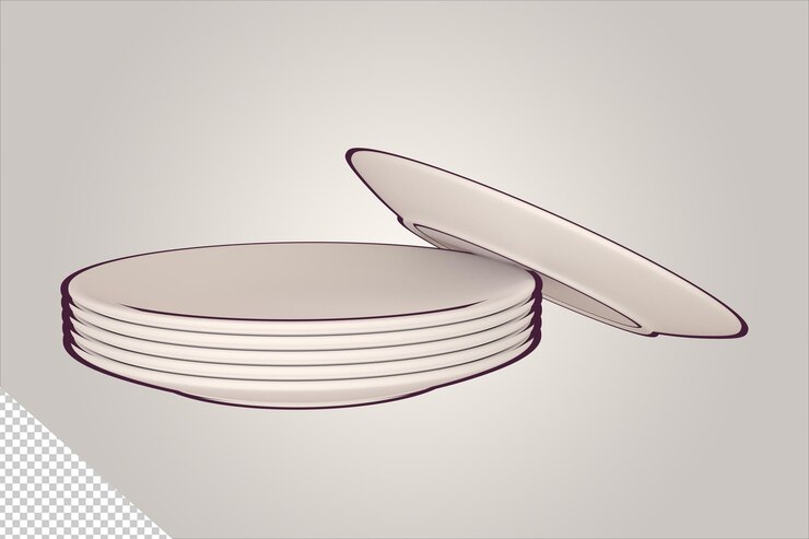 Pila de modelos de placas en 3D con arte lineal en 2D y una placa superpuesta mirando hacia arriba con el ángulo de visión superior ligeramente inclinado hacia la izquierda