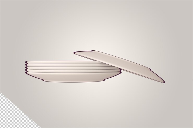 Pila de modelos de placas en 3D con arte lineal en 2D y con una placa superpuesta