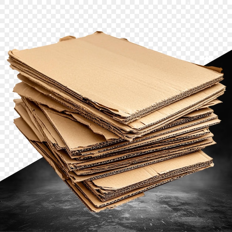 PSD una pila de papel marrón con las palabras cita la palabra cita en él