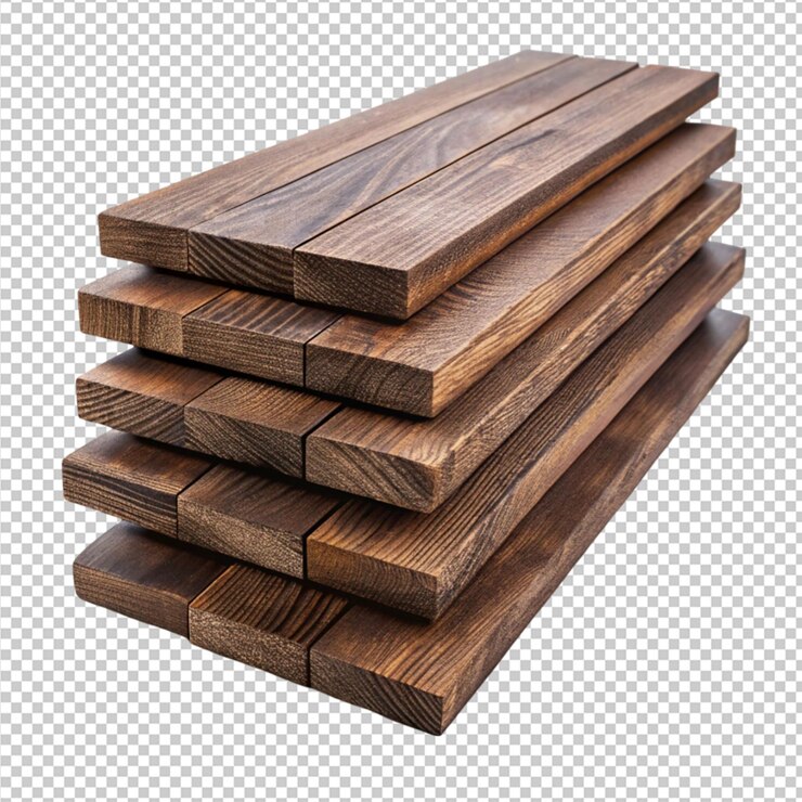 PSD pila de tablas de madera oscura
