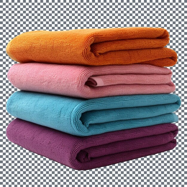 PSD una pila de toallas de colores