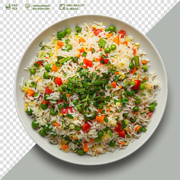 PSD pilaf de arroz basmati o pulav con guisantes y verduras