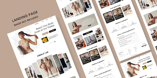 Pilates Landing Page Design