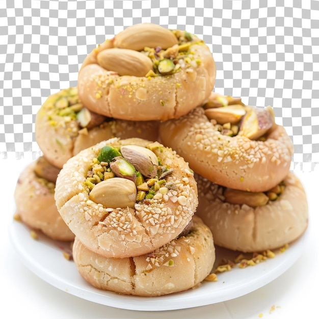 PSD une pile de bagels avec un bagel sur le dessus