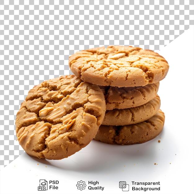 Une Pile De Biscuits Sur Un Fond Transparent