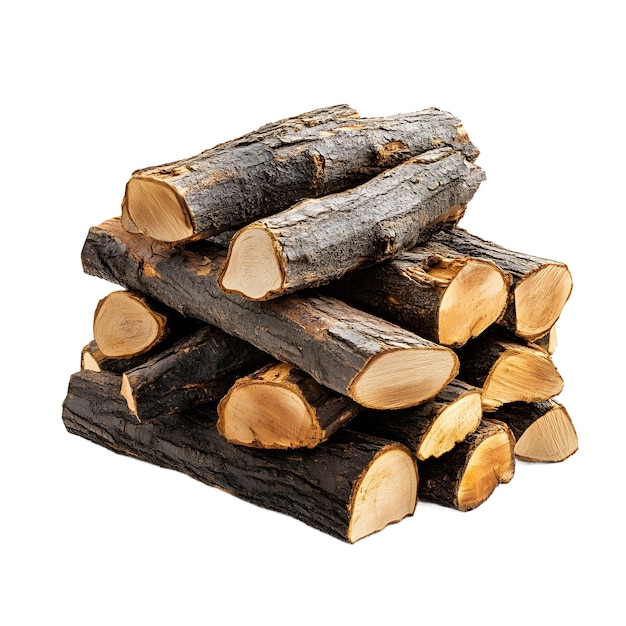 Une pile de bûches de chauffage