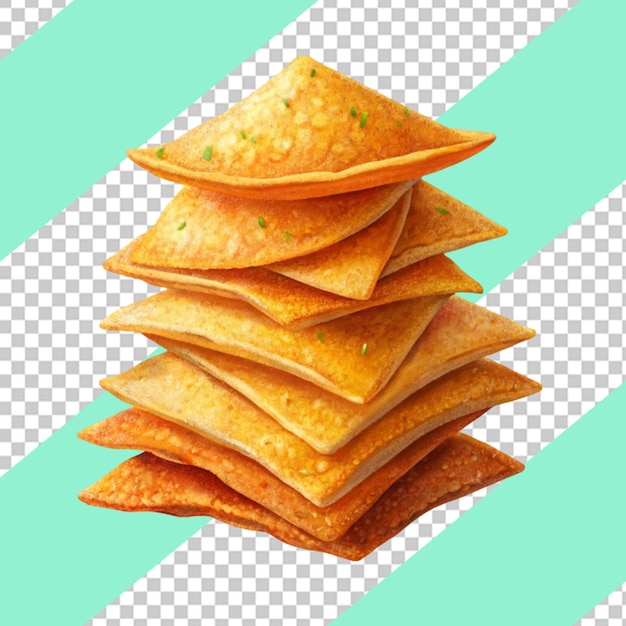 PSD une pile de chips de tortilla au chili