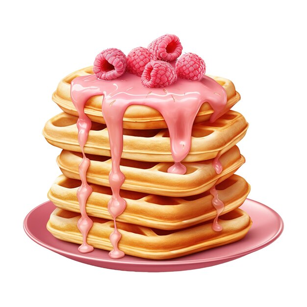 PSD une pile de crêpes avec une image générée par raspberry ai