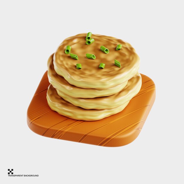 Une pile de crêpes de pommes de terre irlandaises avec de la purée