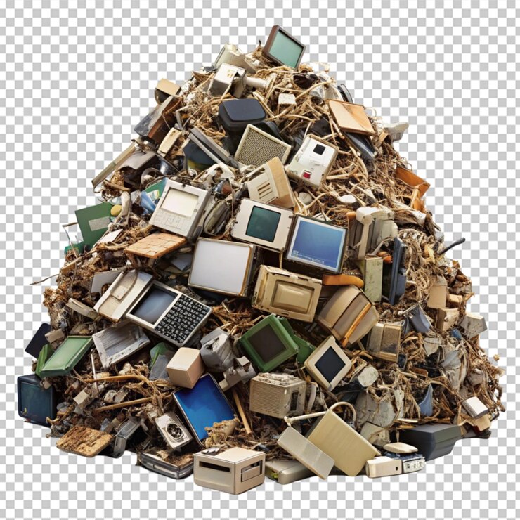 PSD pile di rifiuti isolati png