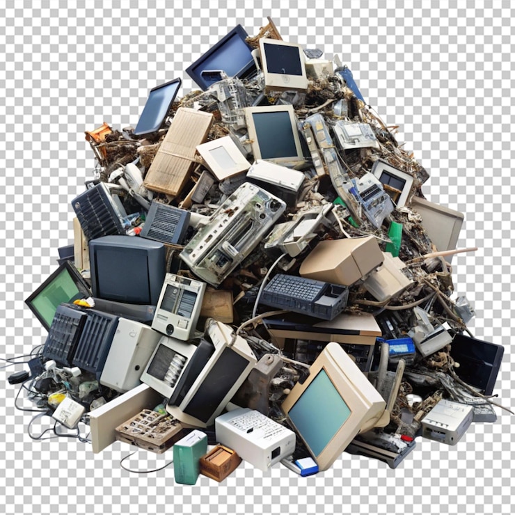 PSD pile di rifiuti isolati png