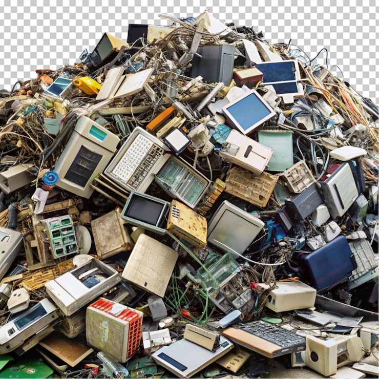 PSD pile di rifiuti isolati png
