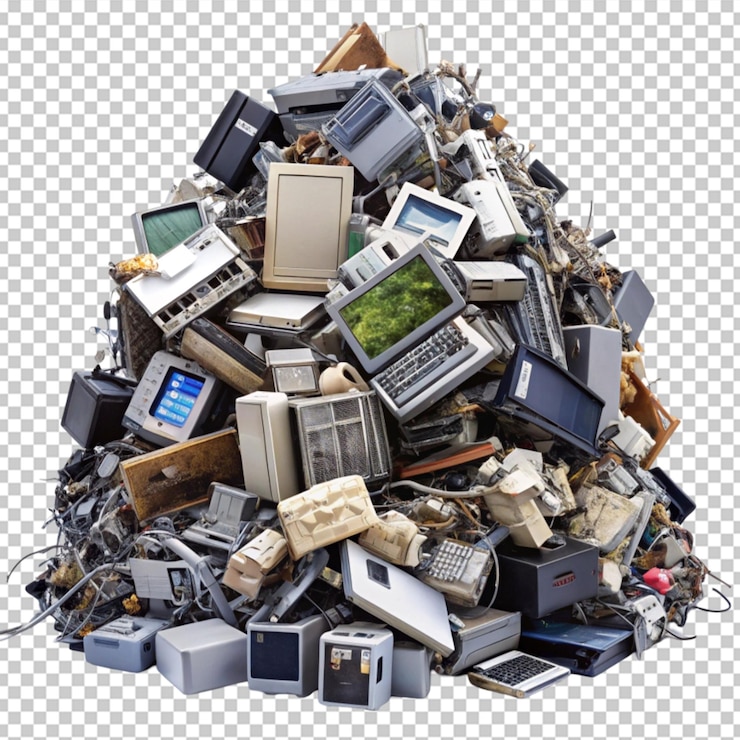 PSD pile di rifiuti isolati png