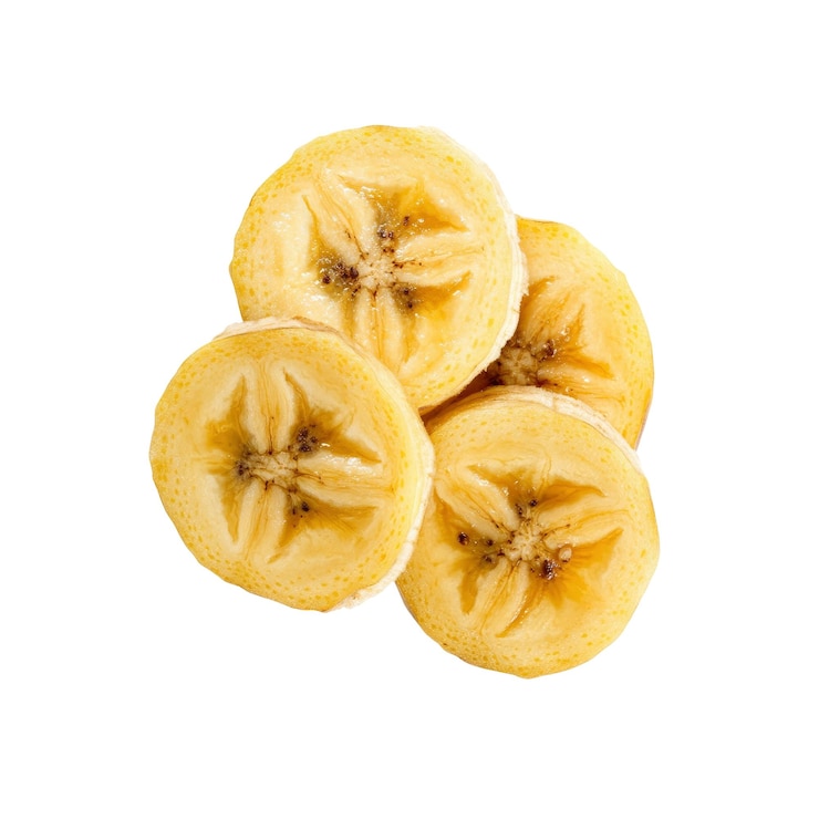PSD pile of fresh sliced bananas