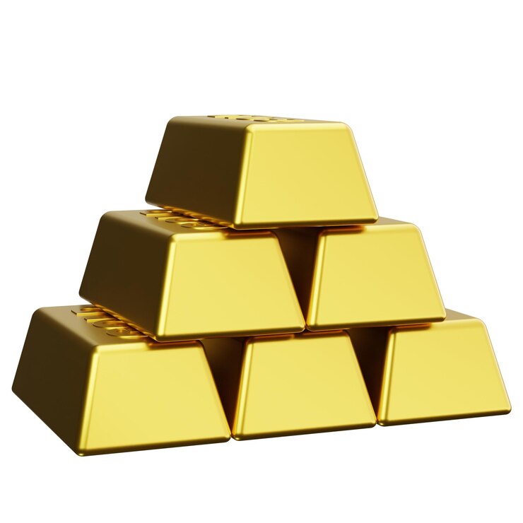 PSD pile of golden bars