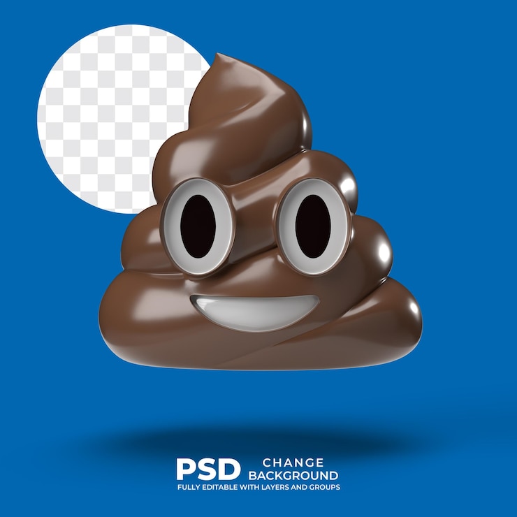 PSD pile of poo emoji