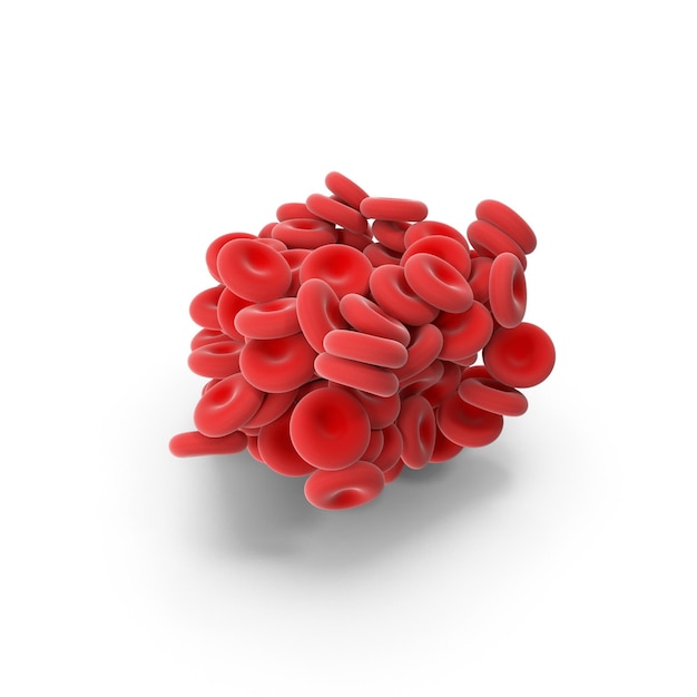 Pile of Red Blood Cells A Medical Illustration