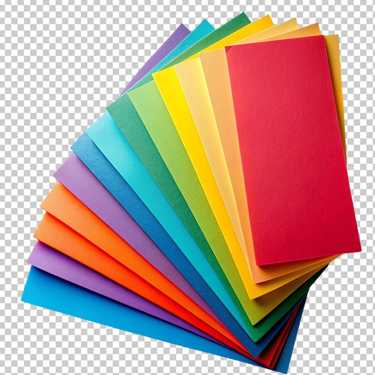 PSD une pile de papier de construction vibrante