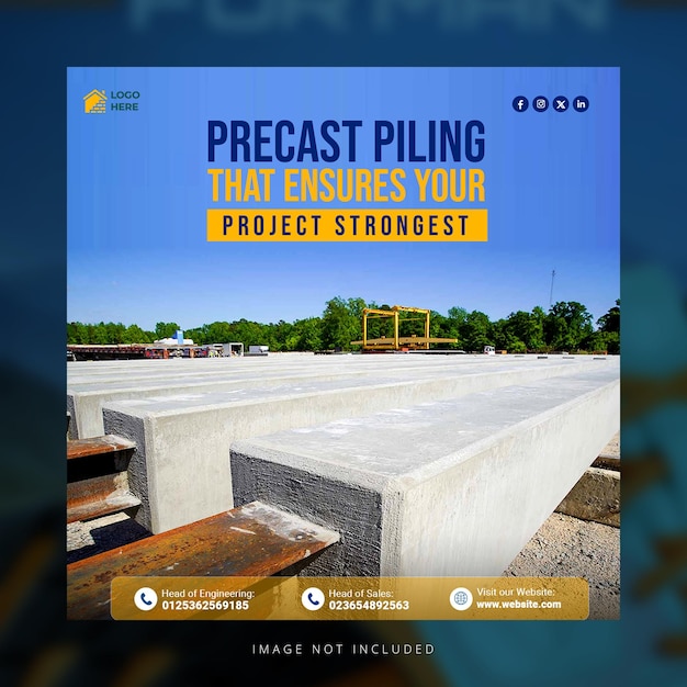 Piles prefabricados para proyectos fuertes