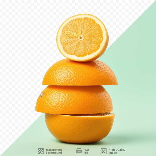 PSD pilha de dinheiro laranja isolada em fundo transparente
