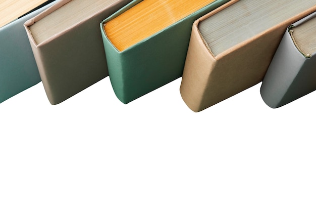 pilha de livros isolada