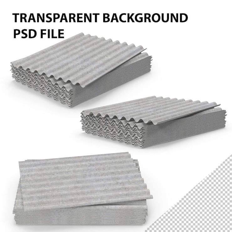 PSD pilha de telhas de concreto png