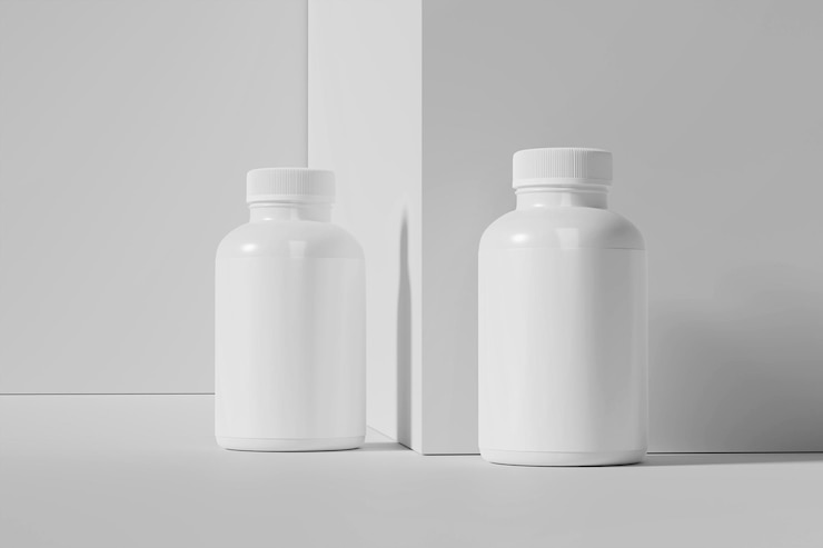 PSD pillenflaschenmodell