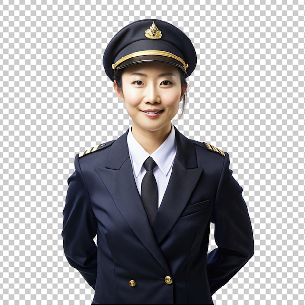 PSD pilote d'avion femme asiatique