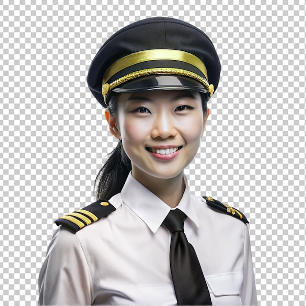 PSD pilote d'avion femme asiatique