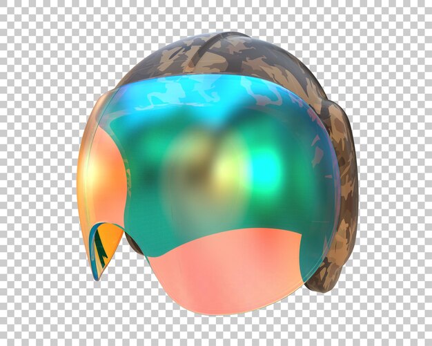 Pilothelm isoliert auf dem Hintergrund 3D-Rendering-Illustration