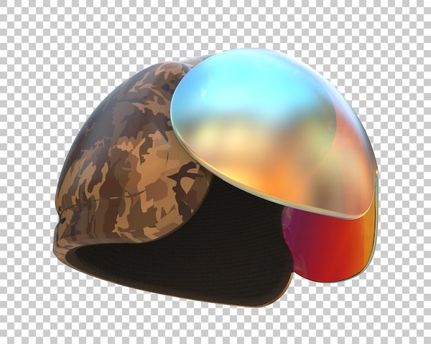 Pilothelm isoliert auf dem Hintergrund 3D-Rendering-Illustration