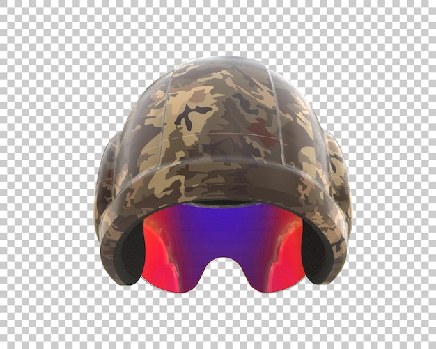 Pilothelm isoliert auf dem Hintergrund 3D-Rendering-Illustration