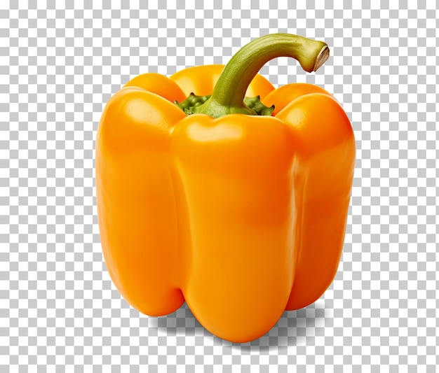 Pimenta laranja isolada em fundo transparente png psd