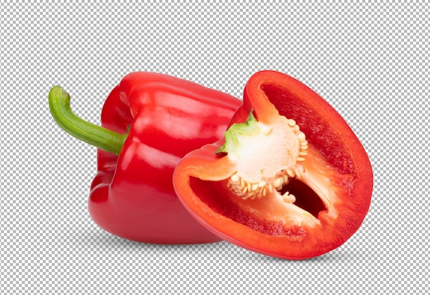 Pimentão vermelho isolado