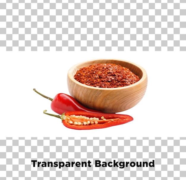 Piments rouges frais isolés sur un fond transparent