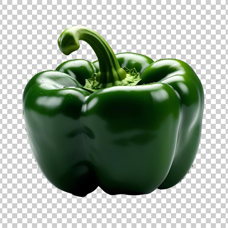 PSD pimienta verde aislada en un fondo transparente png psd