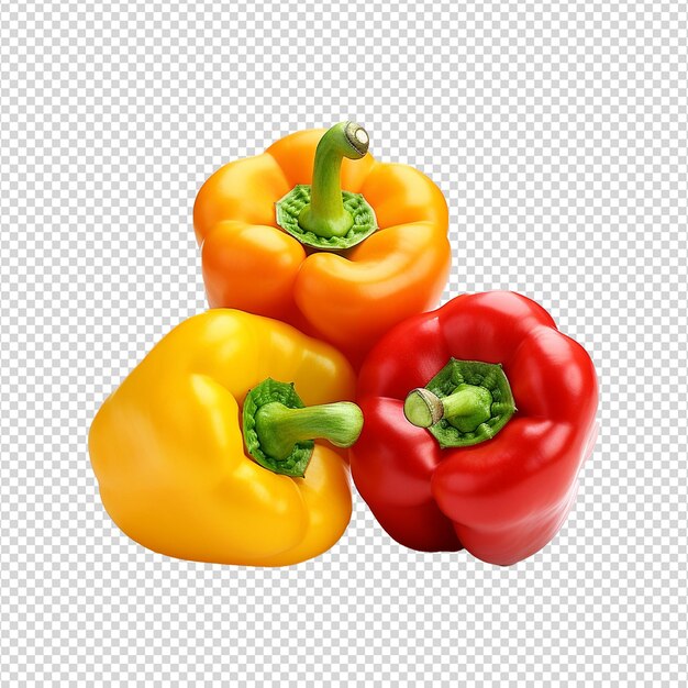 Pimientos aislados en un fondo transparente png