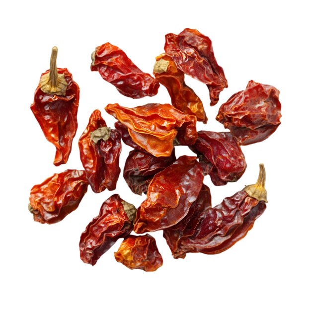 Pimientos de chile rojos secos