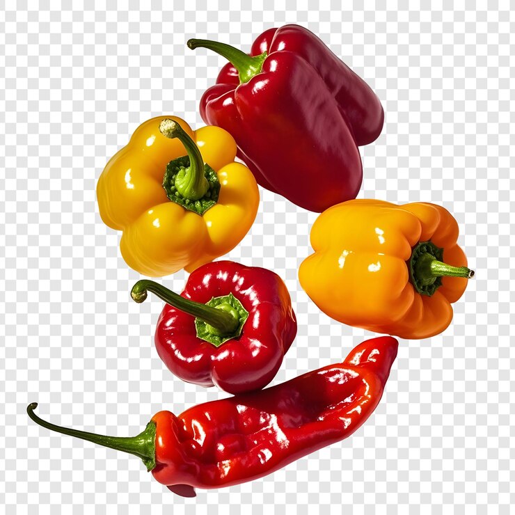 PSD los pimientos coloridos