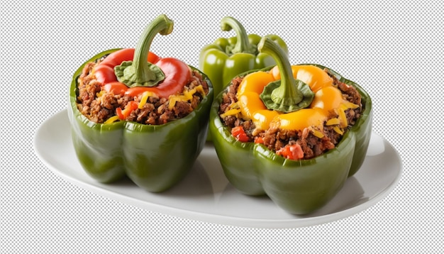 Pimientos rellenos para comidas saludables