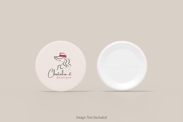 Pin-abzeichen-mockup-design